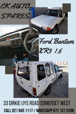 Ford Bantam XR3 1.6 CVH 1988 – 1989 stripping for spares. 
