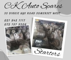 Starters for sale for most vehicle make and models  