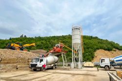 MOBILE CONCRETE BATCHING PLANT 100 m³/h – READY FOR IMMEDIATE DELIVERY