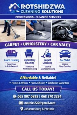 Carpet &amp; Upholstery cleaning